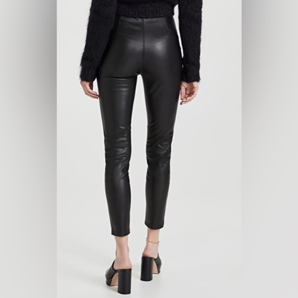 Free People Black Leather Leggings